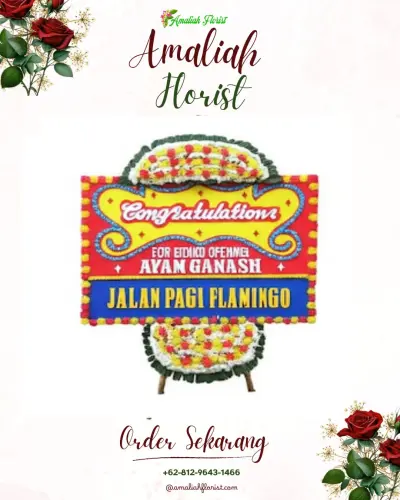 Bunga Papan Congratulation di Moti Kota
